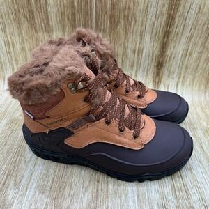 Merrell Aurora 6 Ice+ Women's Size 6.5 Brown Waterproof Winter Boots J09594